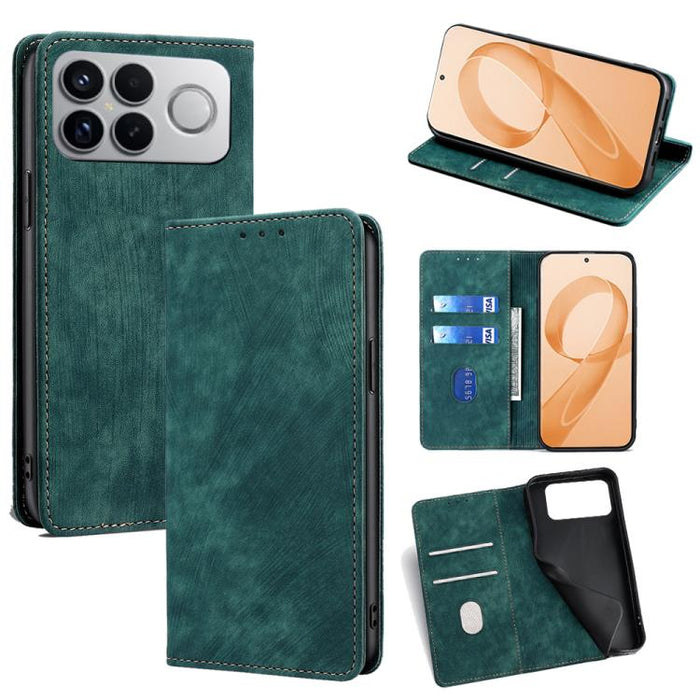 Funda de cuero magnética para teléfono con cepillo antirrobo RFID, For Redmi A7 Pro 171mm / Poco C85x 5G, For Redmi Turbo 5 Max 5G / Poco X8 Pro Max 5G, For Redmi Turbo 5 5G / Poco X8 Pro 5G, For Redmi K90 Pro Max 5G / Poco F8 Ultra                    ...