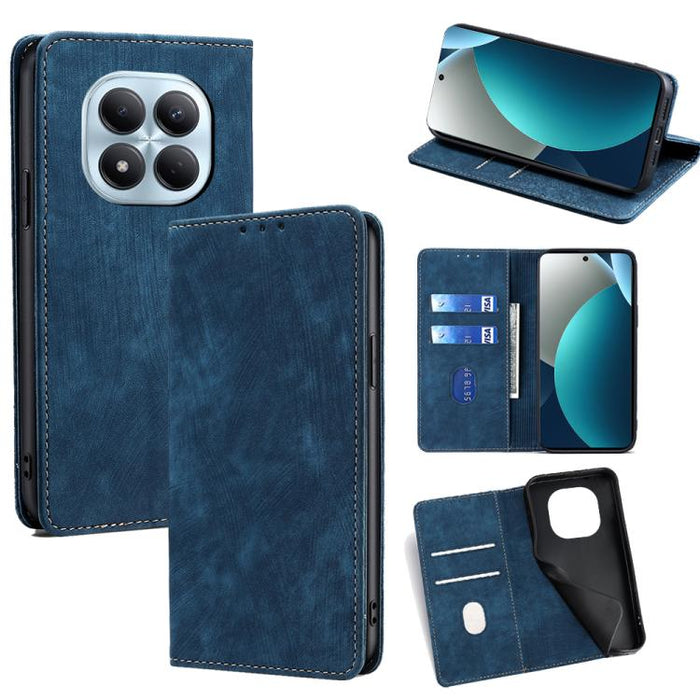 Funda de cuero magnética para teléfono con cepillo antirrobo RFID, For Redmi A7 Pro 171mm / Poco C85x 5G, For Redmi Turbo 5 Max 5G / Poco X8 Pro Max 5G, For Redmi Turbo 5 5G / Poco X8 Pro 5G, For Redmi K90 Pro Max 5G / Poco F8 Ultra                    ...