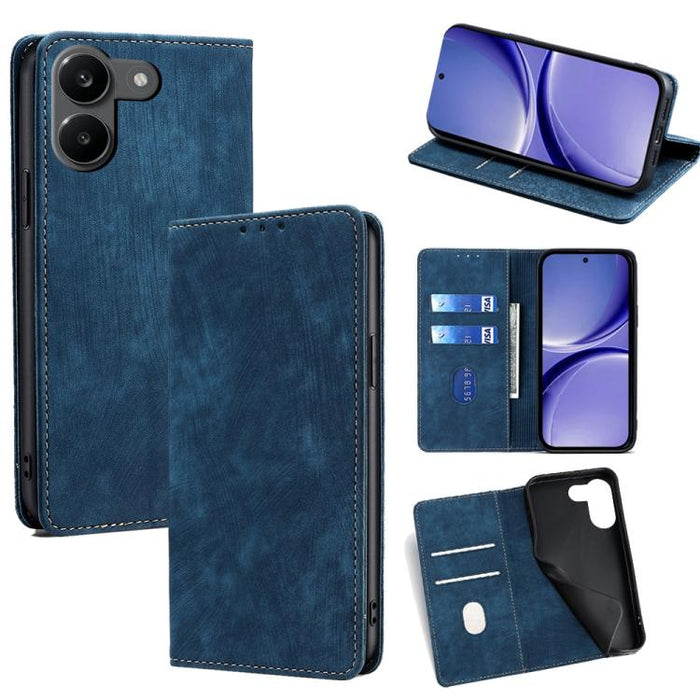 Funda de cuero magnética para teléfono con cepillo antirrobo RFID, For Redmi A7 Pro 171mm / Poco C85x 5G, For Redmi Turbo 5 Max 5G / Poco X8 Pro Max 5G, For Redmi Turbo 5 5G / Poco X8 Pro 5G, For Redmi K90 Pro Max 5G / Poco F8 Ultra                    ...