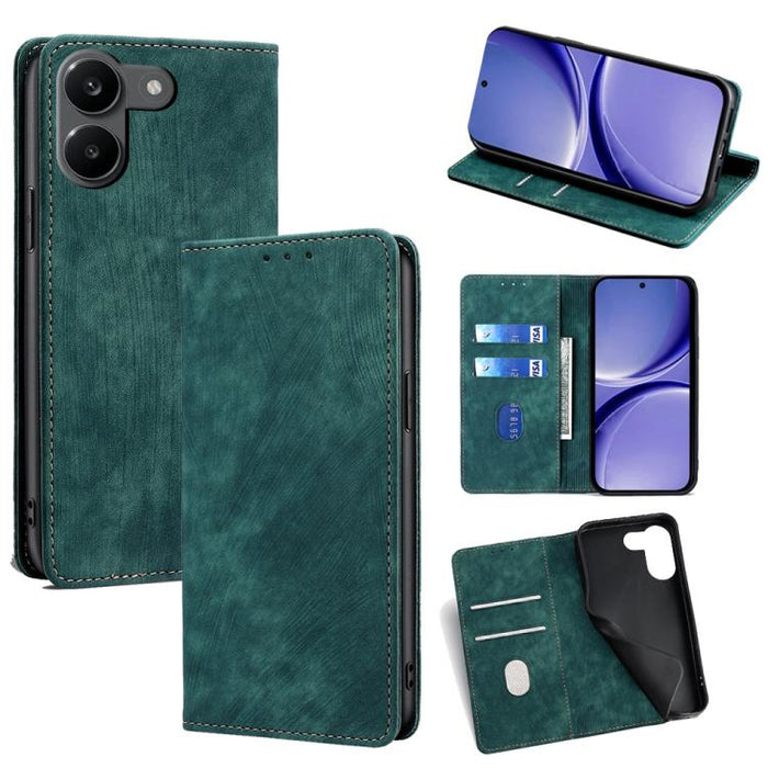 Funda de cuero magnética para teléfono con cepillo antirrobo RFID, For Redmi A7 Pro 171mm / Poco C85x 5G, For Redmi Turbo 5 Max 5G / Poco X8 Pro Max 5G, For Redmi Turbo 5 5G / Poco X8 Pro 5G, For Redmi K90 Pro Max 5G / Poco F8 Ultra                    ...