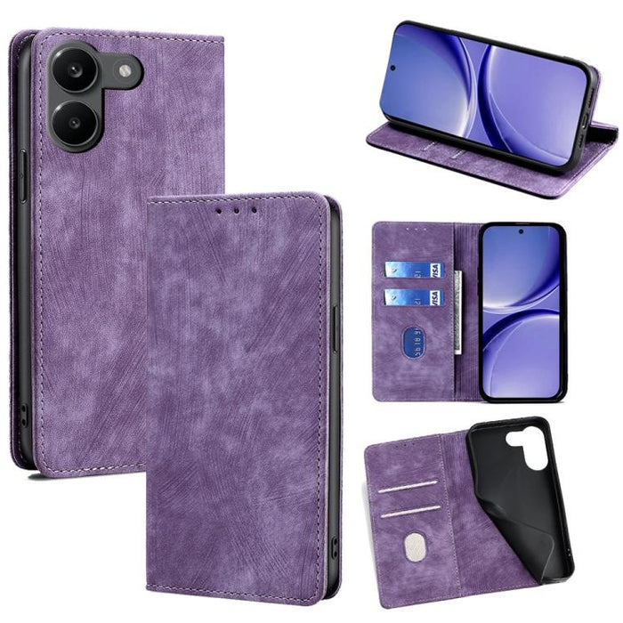 Funda de cuero magnética para teléfono con cepillo antirrobo RFID, For Redmi A7 Pro 171mm / Poco C85x 5G, For Redmi Turbo 5 Max 5G / Poco X8 Pro Max 5G, For Redmi Turbo 5 5G / Poco X8 Pro 5G, For Redmi K90 Pro Max 5G / Poco F8 Ultra                    ...