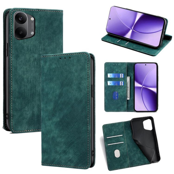 Funda de cuero magnética para teléfono con cepillo antirrobo RFID, For Redmi A7 Pro 171mm / Poco C85x 5G, For Redmi Turbo 5 Max 5G / Poco X8 Pro Max 5G, For Redmi Turbo 5 5G / Poco X8 Pro 5G, For Redmi K90 Pro Max 5G / Poco F8 Ultra                    ...