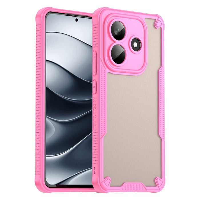 Funda híbrida de TPU para PC con revestimiento de Armor Glaze, For Redmi Note 15 4G / 5G Global 164mm, For Redmi Note 15 Pro 5G Global 163.6mm, For Redmi Note 14 5G China, For Redmi Note 14 5G Global, For Redmi Note 14 Pro+ 5G, For Redmi Note 14 Pro 5G