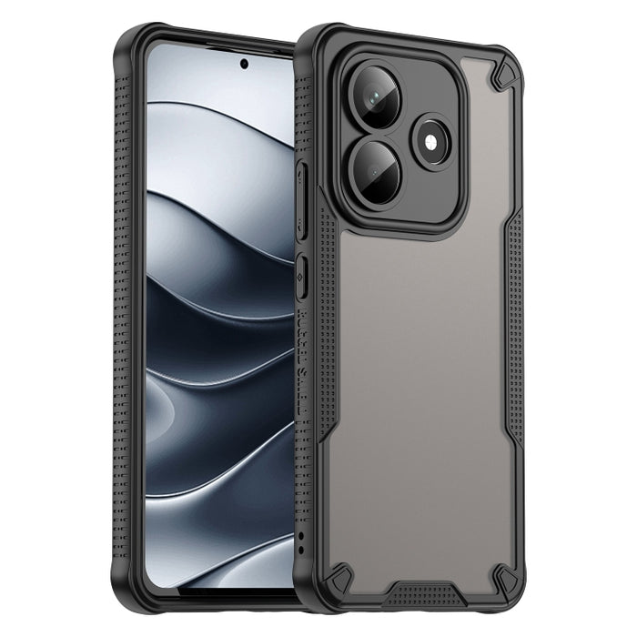 Funda híbrida de TPU para PC con revestimiento de Armor Glaze, For Redmi Note 15 4G / 5G Global 164mm, For Redmi Note 15 Pro 5G Global 163.6mm, For Redmi Note 14 5G China, For Redmi Note 14 5G Global, For Redmi Note 14 Pro+ 5G, For Redmi Note 14 Pro 5G