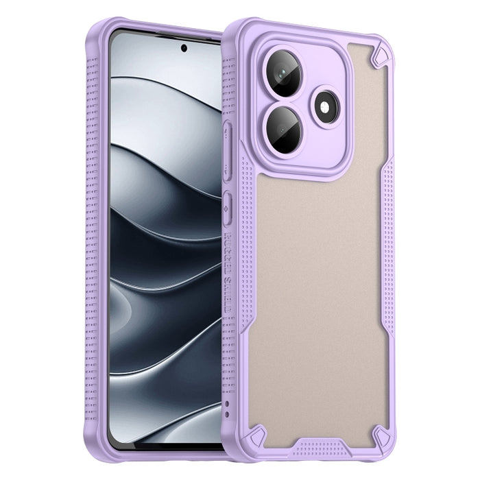 Funda híbrida de TPU para PC con revestimiento de Armor Glaze, For Redmi Note 15 4G / 5G Global 164mm, For Redmi Note 15 Pro 5G Global 163.6mm, For Redmi Note 14 5G China, For Redmi Note 14 5G Global, For Redmi Note 14 Pro+ 5G, For Redmi Note 14 Pro 5G