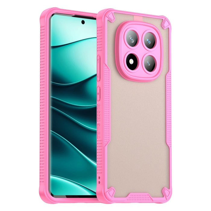 Funda híbrida de TPU para PC con revestimiento de Armor Glaze, For Redmi Note 15 4G / 5G Global 164mm, For Redmi Note 15 Pro 5G Global 163.6mm, For Redmi Note 14 5G China, For Redmi Note 14 5G Global, For Redmi Note 14 Pro+ 5G, For Redmi Note 14 Pro 5G
