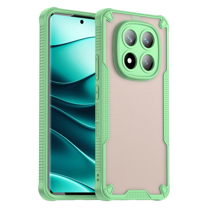 Funda híbrida de TPU para PC con revestimiento de Armor Glaze, For Redmi Note 15 4G / 5G Global 164mm, For Redmi Note 15 Pro 5G Global 163.6mm, For Redmi Note 14 5G China, For Redmi Note 14 5G Global, For Redmi Note 14 Pro+ 5G, For Redmi Note 14 Pro 5G
