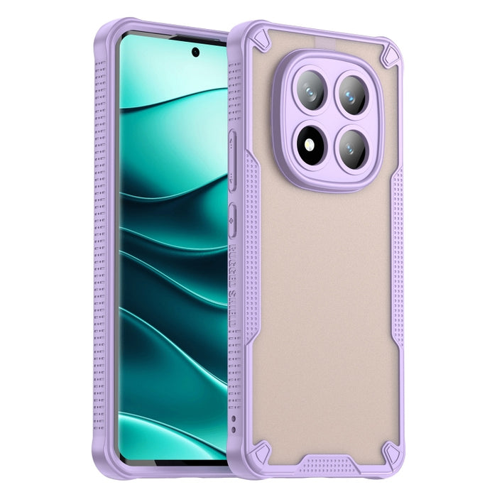 Funda híbrida de TPU para PC con revestimiento de Armor Glaze, For Redmi Note 15 4G / 5G Global 164mm, For Redmi Note 15 Pro 5G Global 163.6mm, For Redmi Note 14 5G China, For Redmi Note 14 5G Global, For Redmi Note 14 Pro+ 5G, For Redmi Note 14 Pro 5G