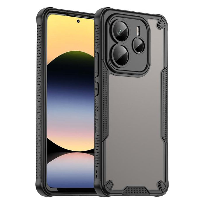 Funda híbrida de TPU para PC con revestimiento de Armor Glaze, For Redmi Note 15 4G / 5G Global 164mm, For Redmi Note 15 Pro 5G Global 163.6mm, For Redmi Note 14 5G China, For Redmi Note 14 5G Global, For Redmi Note 14 Pro+ 5G, For Redmi Note 14 Pro 5G