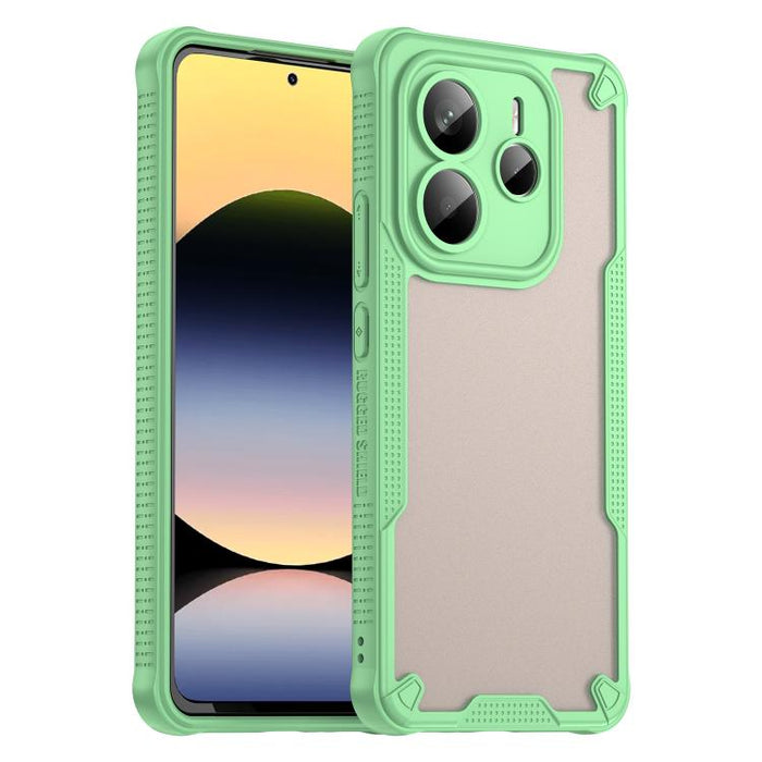 Funda híbrida de TPU para PC con revestimiento de Armor Glaze, For Redmi Note 15 4G / 5G Global 164mm, For Redmi Note 15 Pro 5G Global 163.6mm, For Redmi Note 14 5G China, For Redmi Note 14 5G Global, For Redmi Note 14 Pro+ 5G, For Redmi Note 14 Pro 5G