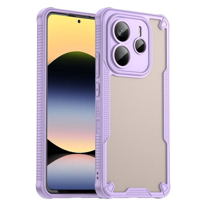 Funda híbrida de TPU para PC con revestimiento de Armor Glaze, For Redmi Note 15 4G / 5G Global 164mm, For Redmi Note 15 Pro 5G Global 163.6mm, For Redmi Note 14 5G China, For Redmi Note 14 5G Global, For Redmi Note 14 Pro+ 5G, For Redmi Note 14 Pro 5G