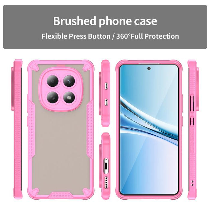 Funda híbrida de TPU para PC con revestimiento de Armor Glaze, For Redmi Note 15 4G / 5G Global 164mm, For Redmi Note 15 Pro 5G Global 163.6mm, For Redmi Note 14 5G China, For Redmi Note 14 5G Global, For Redmi Note 14 Pro+ 5G, For Redmi Note 14 Pro 5G