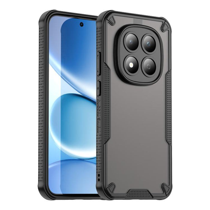 Funda híbrida de TPU para PC con revestimiento de Armor Glaze, For Redmi Note 15 4G / 5G Global 164mm, For Redmi Note 15 Pro 5G Global 163.6mm, For Redmi Note 14 5G China, For Redmi Note 14 5G Global, For Redmi Note 14 Pro+ 5G, For Redmi Note 14 Pro 5G