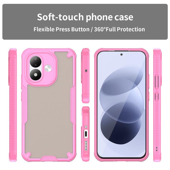 Funda híbrida de TPU para PC con revestimiento de Armor Glaze, For Redmi Note 15 4G / 5G Global 164mm, For Redmi Note 15 Pro 5G Global 163.6mm, For Redmi Note 14 5G China, For Redmi Note 14 5G Global, For Redmi Note 14 Pro+ 5G, For Redmi Note 14 Pro 5G