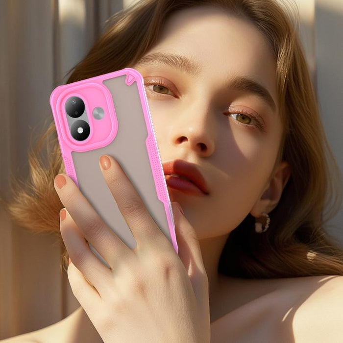 Funda híbrida de TPU para PC con revestimiento de Armor Glaze, For Redmi Note 15 4G / 5G Global 164mm, For Redmi Note 15 Pro 5G Global 163.6mm, For Redmi Note 14 5G China, For Redmi Note 14 5G Global, For Redmi Note 14 Pro+ 5G, For Redmi Note 14 Pro 5G