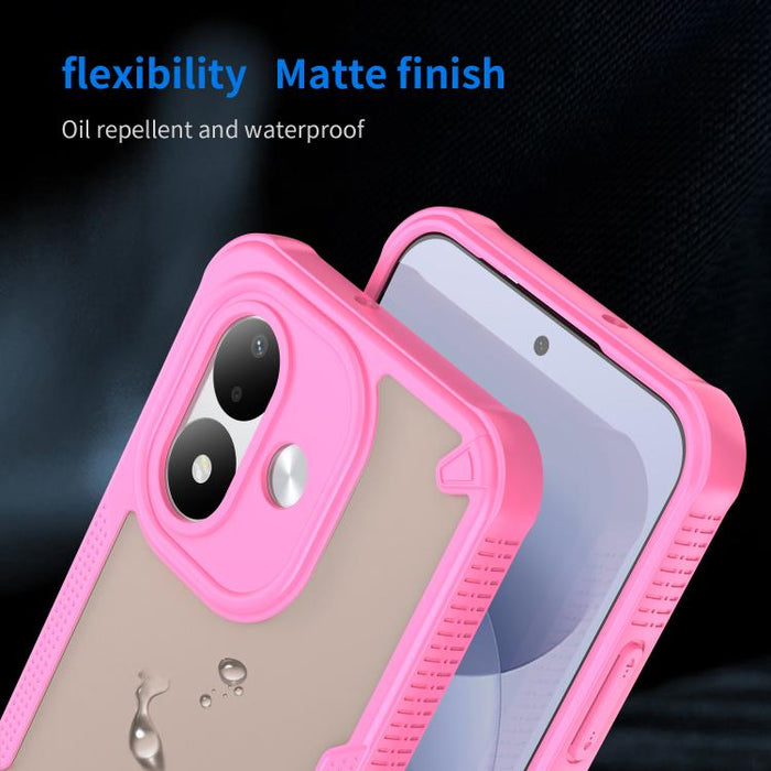 Funda híbrida de TPU para PC con revestimiento de Armor Glaze, For Redmi Note 15 4G / 5G Global 164mm, For Redmi Note 15 Pro 5G Global 163.6mm, For Redmi Note 14 5G China, For Redmi Note 14 5G Global, For Redmi Note 14 Pro+ 5G, For Redmi Note 14 Pro 5G