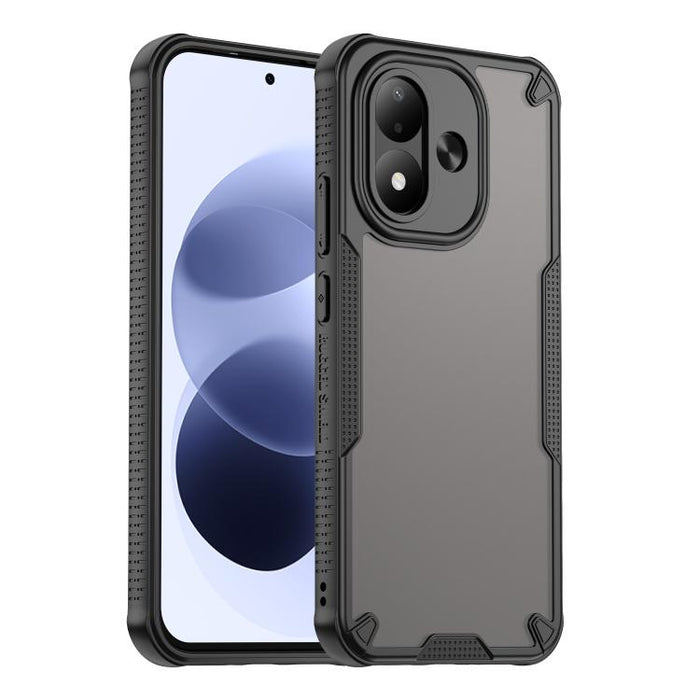 Funda híbrida de TPU para PC con revestimiento de Armor Glaze, For Redmi Note 15 4G / 5G Global 164mm, For Redmi Note 15 Pro 5G Global 163.6mm, For Redmi Note 14 5G China, For Redmi Note 14 5G Global, For Redmi Note 14 Pro+ 5G, For Redmi Note 14 Pro 5G