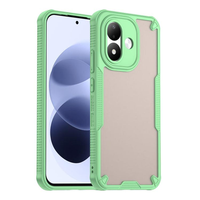Funda híbrida de TPU para PC con revestimiento de Armor Glaze, For Redmi Note 15 4G / 5G Global 164mm, For Redmi Note 15 Pro 5G Global 163.6mm, For Redmi Note 14 5G China, For Redmi Note 14 5G Global, For Redmi Note 14 Pro+ 5G, For Redmi Note 14 Pro 5G