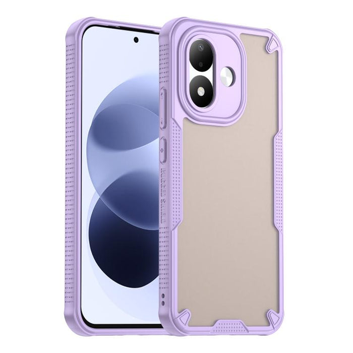 Funda híbrida de TPU para PC con revestimiento de Armor Glaze, For Redmi Note 15 4G / 5G Global 164mm, For Redmi Note 15 Pro 5G Global 163.6mm, For Redmi Note 14 5G China, For Redmi Note 14 5G Global, For Redmi Note 14 Pro+ 5G, For Redmi Note 14 Pro 5G