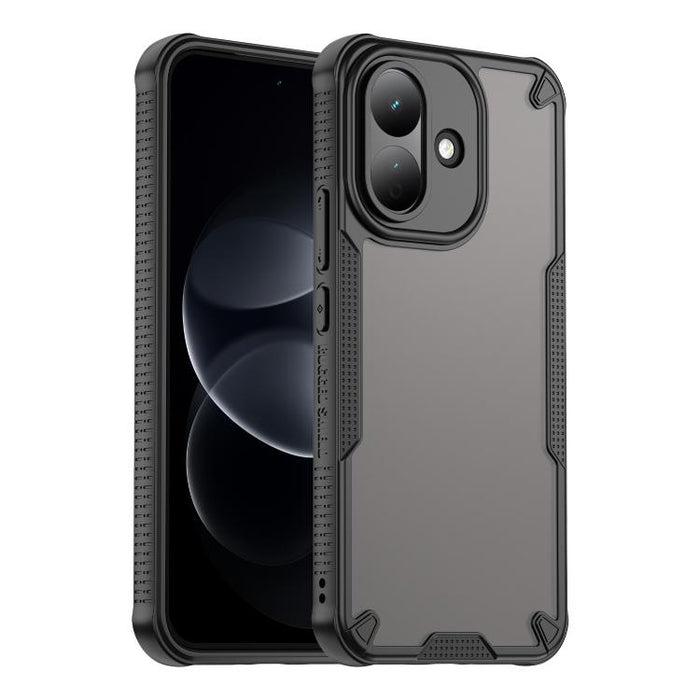 Funda híbrida de TPU para PC con revestimiento de Armor Glaze, For Redmi Note 15 4G / 5G Global 164mm, For Redmi Note 15 Pro 5G Global 163.6mm, For Redmi Note 14 5G China, For Redmi Note 14 5G Global, For Redmi Note 14 Pro+ 5G, For Redmi Note 14 Pro 5G