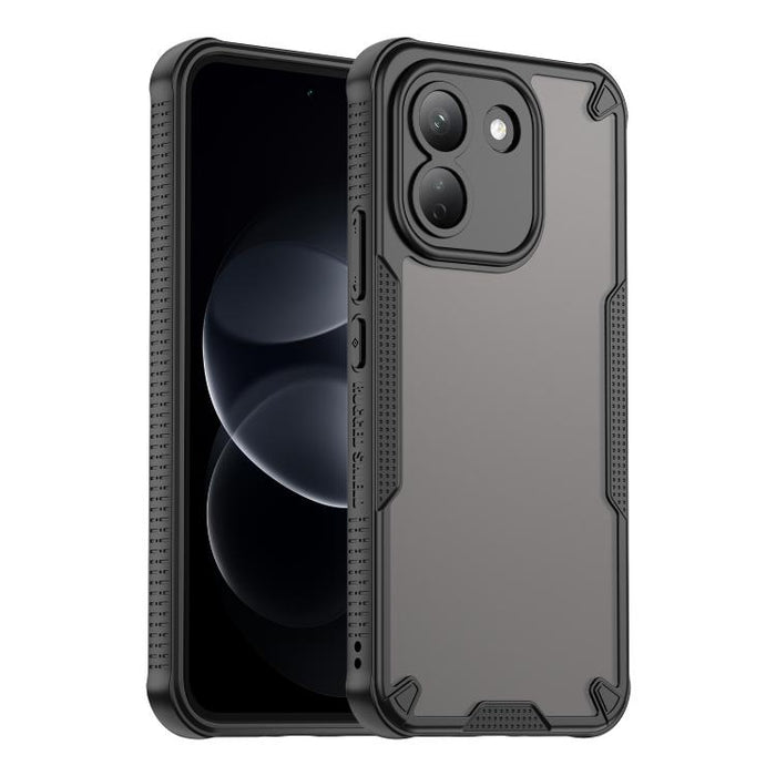 Funda híbrida de TPU para PC con revestimiento de Armor Glaze, For Redmi Note 15 4G / 5G Global 164mm, For Redmi Note 15 Pro 5G Global 163.6mm, For Redmi Note 14 5G China, For Redmi Note 14 5G Global, For Redmi Note 14 Pro+ 5G, For Redmi Note 14 Pro 5G