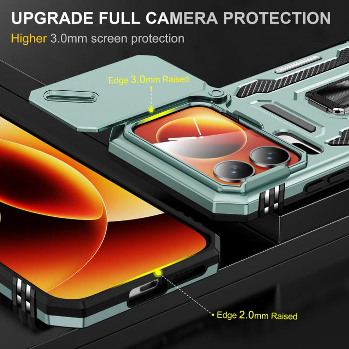Funda para teléfono híbrida de TPU con protección para cámara y PC, For Xiaomi 17 Pro Max, For Xiaomi 17 Pro, For Xiaomi 17, For Xiaomi 15T Pro, For Xiaomi 15T, For Xiaomi 14T Pro, For Xiaomi 14T