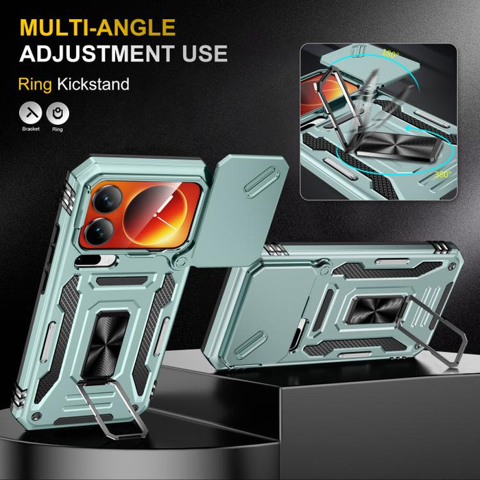 Funda para teléfono híbrida de TPU con protección para cámara y PC, For Xiaomi 17 Pro Max, For Xiaomi 17 Pro, For Xiaomi 17, For Xiaomi 15T Pro, For Xiaomi 15T, For Xiaomi 14T Pro, For Xiaomi 14T