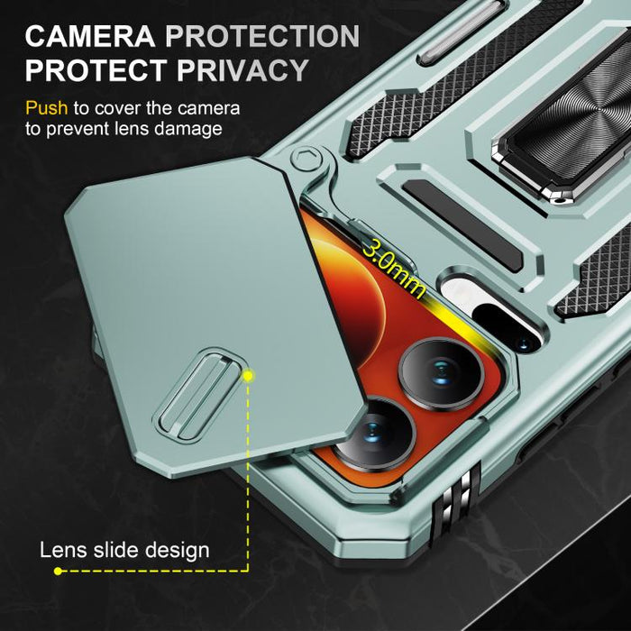 Funda para teléfono híbrida de TPU con protección para cámara y PC, For Xiaomi 17 Pro Max, For Xiaomi 17 Pro, For Xiaomi 17, For Xiaomi 15T Pro, For Xiaomi 15T, For Xiaomi 14T Pro, For Xiaomi 14T