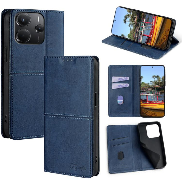 Funda de cuero magnética para teléfono con textura de vaca, For Redmi A7 Pro 171mm / Poco C85x 5G, For Redmi Turbo 5 Max 5G / Poco X8 Pro Max 5G, For Redmi Turbo 5 5G / Poco X8 Pro 5G, For Redmi K90 Pro Max 5G / Poco F8 Ultra                           ...