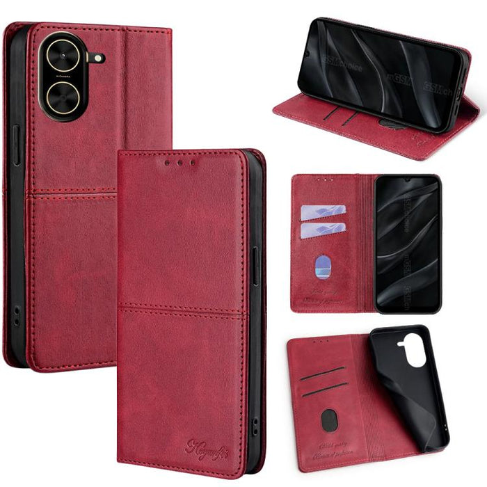 Funda de cuero magnética para teléfono con textura de vaca, For Redmi A7 Pro 171mm / Poco C85x 5G, For Redmi Turbo 5 Max 5G / Poco X8 Pro Max 5G, For Redmi Turbo 5 5G / Poco X8 Pro 5G, For Redmi K90 Pro Max 5G / Poco F8 Ultra                           ...