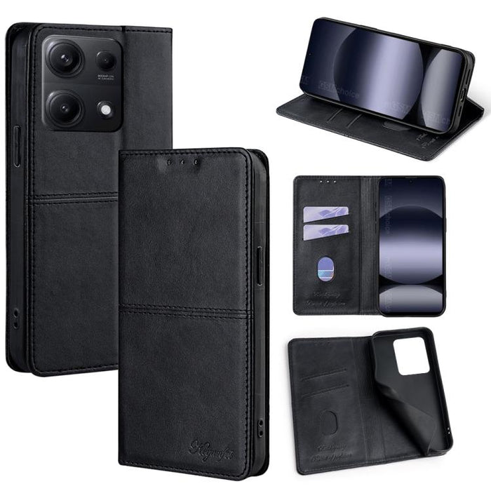 Funda de cuero magnética para teléfono con textura de vaca, For Redmi A7 Pro 171mm / Poco C85x 5G, For Redmi Turbo 5 Max 5G / Poco X8 Pro Max 5G, For Redmi Turbo 5 5G / Poco X8 Pro 5G, For Redmi K90 Pro Max 5G / Poco F8 Ultra                           ...