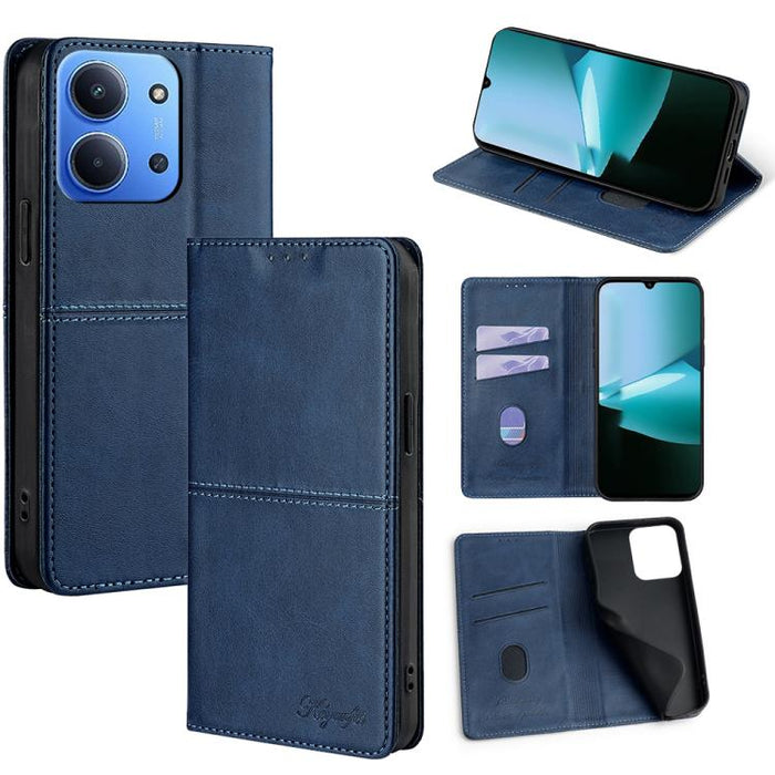 Funda de cuero magnética para teléfono con textura de vaca, For Redmi A7 Pro 171mm / Poco C85x 5G, For Redmi Turbo 5 Max 5G / Poco X8 Pro Max 5G, For Redmi Turbo 5 5G / Poco X8 Pro 5G, For Redmi K90 Pro Max 5G / Poco F8 Ultra                           ...