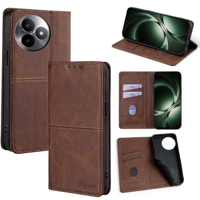 Funda de cuero magnética para teléfono con textura de vaca, For Redmi A7 Pro 171mm / Poco C85x 5G, For Redmi Turbo 5 Max 5G / Poco X8 Pro Max 5G, For Redmi Turbo 5 5G / Poco X8 Pro 5G, For Redmi K90 Pro Max 5G / Poco F8 Ultra                           ...