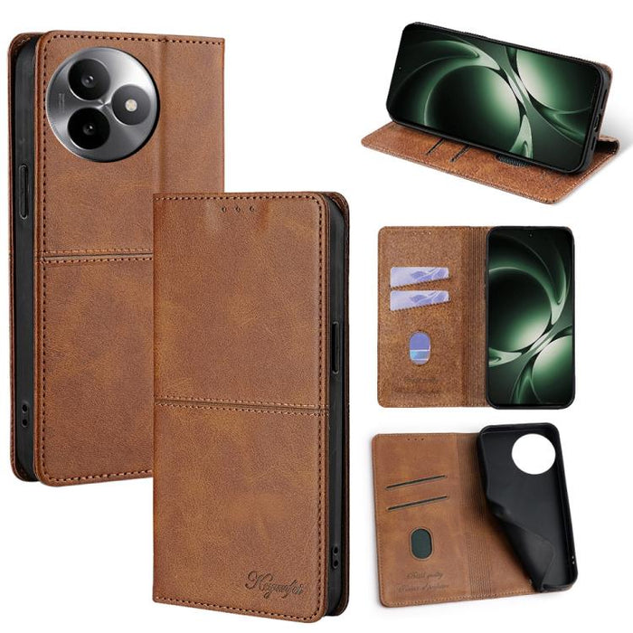 Funda de cuero magnética para teléfono con textura de vaca, For Redmi A7 Pro 171mm / Poco C85x 5G, For Redmi Turbo 5 Max 5G / Poco X8 Pro Max 5G, For Redmi Turbo 5 5G / Poco X8 Pro 5G, For Redmi K90 Pro Max 5G / Poco F8 Ultra                           ...