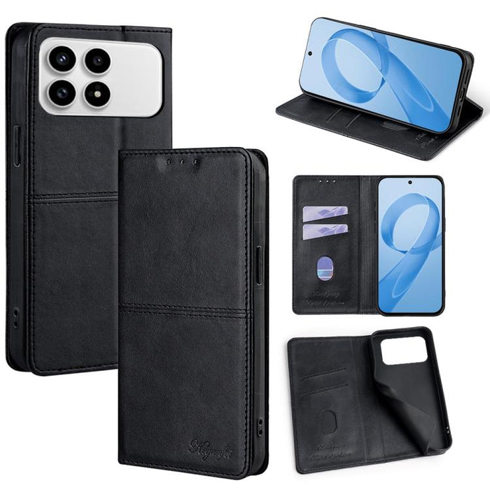 Funda de cuero magnética para teléfono con textura de vaca, For Redmi A7 Pro 171mm / Poco C85x 5G, For Redmi Turbo 5 Max 5G / Poco X8 Pro Max 5G, For Redmi Turbo 5 5G / Poco X8 Pro 5G, For Redmi K90 Pro Max 5G / Poco F8 Ultra                           ...