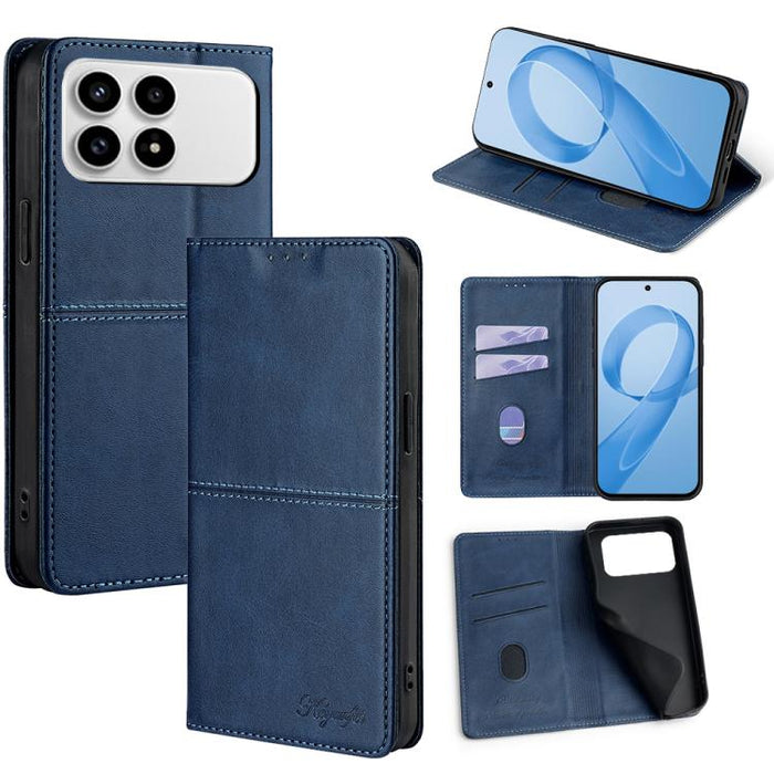Funda de cuero magnética para teléfono con textura de vaca, For Redmi A7 Pro 171mm / Poco C85x 5G, For Redmi Turbo 5 Max 5G / Poco X8 Pro Max 5G, For Redmi Turbo 5 5G / Poco X8 Pro 5G, For Redmi K90 Pro Max 5G / Poco F8 Ultra                           ...