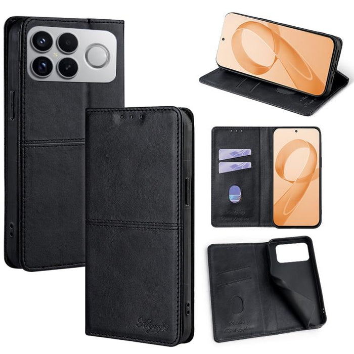 Funda de cuero magnética para teléfono con textura de vaca, For Redmi A7 Pro 171mm / Poco C85x 5G, For Redmi Turbo 5 Max 5G / Poco X8 Pro Max 5G, For Redmi Turbo 5 5G / Poco X8 Pro 5G, For Redmi K90 Pro Max 5G / Poco F8 Ultra                           ...