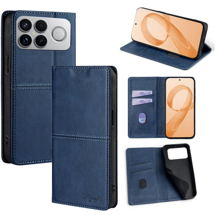 Funda de cuero magnética para teléfono con textura de vaca, For Redmi A7 Pro 171mm / Poco C85x 5G, For Redmi Turbo 5 Max 5G / Poco X8 Pro Max 5G, For Redmi Turbo 5 5G / Poco X8 Pro 5G, For Redmi K90 Pro Max 5G / Poco F8 Ultra                           ...