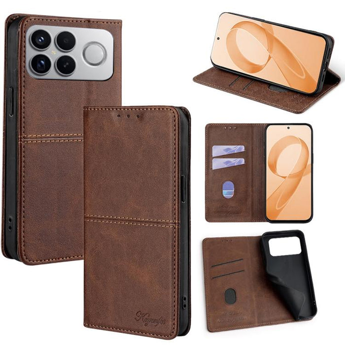 Funda de cuero magnética para teléfono con textura de vaca, For Redmi A7 Pro 171mm / Poco C85x 5G, For Redmi Turbo 5 Max 5G / Poco X8 Pro Max 5G, For Redmi Turbo 5 5G / Poco X8 Pro 5G, For Redmi K90 Pro Max 5G / Poco F8 Ultra                           ...