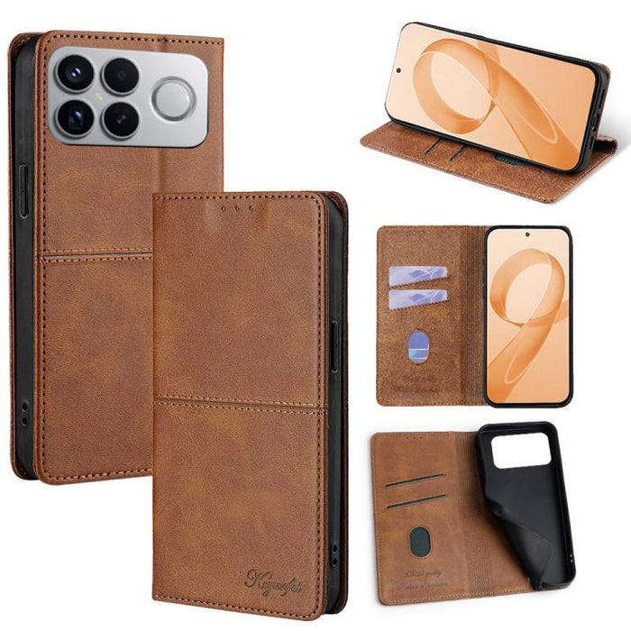 Funda de cuero magnética para teléfono con textura de vaca, For Redmi A7 Pro 171mm / Poco C85x 5G, For Redmi Turbo 5 Max 5G / Poco X8 Pro Max 5G, For Redmi Turbo 5 5G / Poco X8 Pro 5G, For Redmi K90 Pro Max 5G / Poco F8 Ultra                           ...