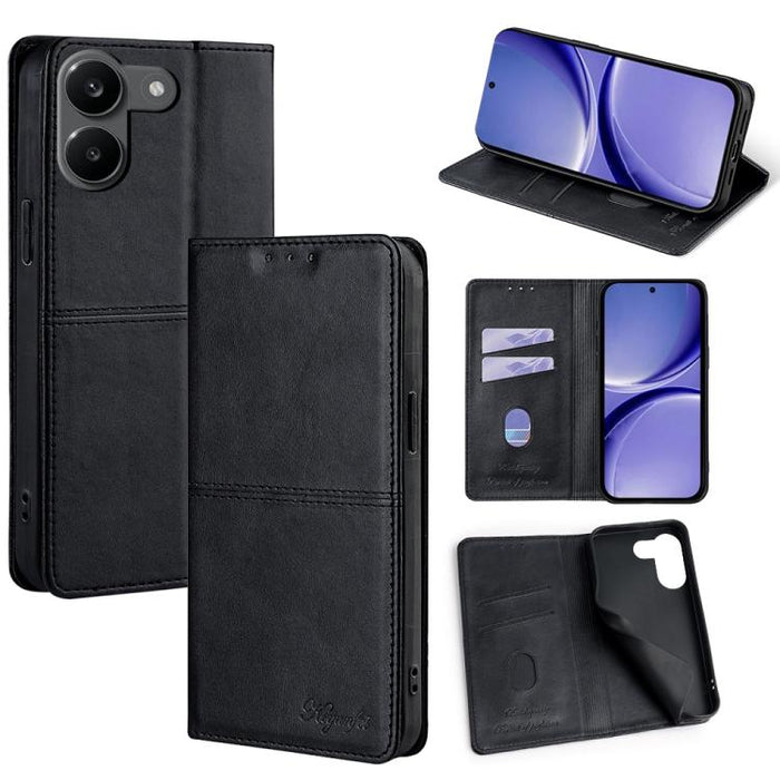 Funda de cuero magnética para teléfono con textura de vaca, For Redmi A7 Pro 171mm / Poco C85x 5G, For Redmi Turbo 5 Max 5G / Poco X8 Pro Max 5G, For Redmi Turbo 5 5G / Poco X8 Pro 5G, For Redmi K90 Pro Max 5G / Poco F8 Ultra                           ...