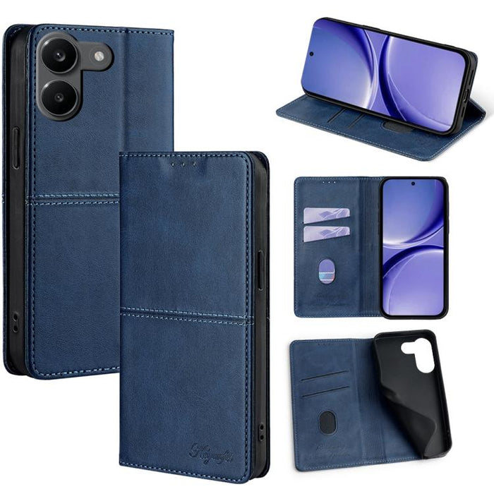 Funda de cuero magnética para teléfono con textura de vaca, For Redmi A7 Pro 171mm / Poco C85x 5G, For Redmi Turbo 5 Max 5G / Poco X8 Pro Max 5G, For Redmi Turbo 5 5G / Poco X8 Pro 5G, For Redmi K90 Pro Max 5G / Poco F8 Ultra                           ...