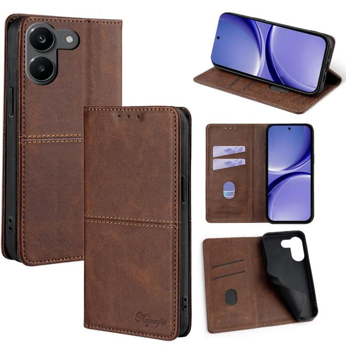 Funda de cuero magnética para teléfono con textura de vaca, For Redmi A7 Pro 171mm / Poco C85x 5G, For Redmi Turbo 5 Max 5G / Poco X8 Pro Max 5G, For Redmi Turbo 5 5G / Poco X8 Pro 5G, For Redmi K90 Pro Max 5G / Poco F8 Ultra                           ...