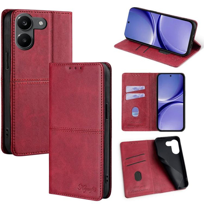 Funda de cuero magnética para teléfono con textura de vaca, For Redmi A7 Pro 171mm / Poco C85x 5G, For Redmi Turbo 5 Max 5G / Poco X8 Pro Max 5G, For Redmi Turbo 5 5G / Poco X8 Pro 5G, For Redmi K90 Pro Max 5G / Poco F8 Ultra                           ...