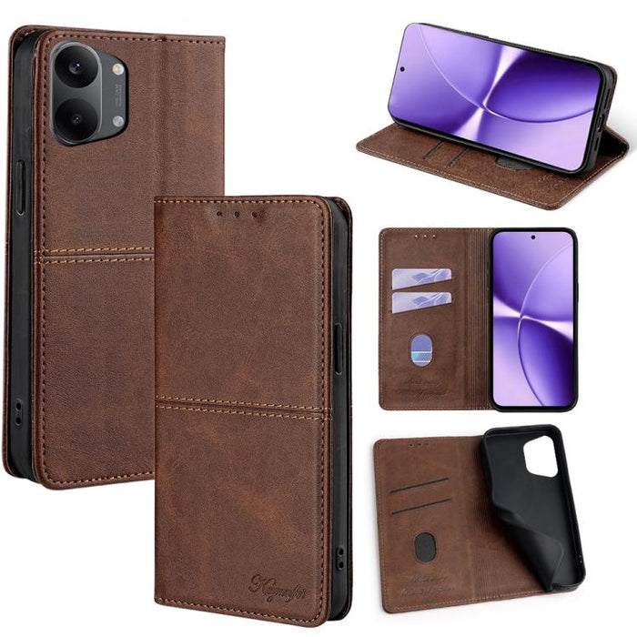 Funda de cuero magnética para teléfono con textura de vaca, For Redmi A7 Pro 171mm / Poco C85x 5G, For Redmi Turbo 5 Max 5G / Poco X8 Pro Max 5G, For Redmi Turbo 5 5G / Poco X8 Pro 5G, For Redmi K90 Pro Max 5G / Poco F8 Ultra                           ...