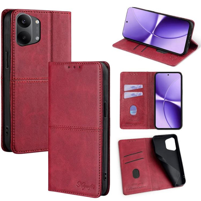 Funda de cuero magnética para teléfono con textura de vaca, For Redmi A7 Pro 171mm / Poco C85x 5G, For Redmi Turbo 5 Max 5G / Poco X8 Pro Max 5G, For Redmi Turbo 5 5G / Poco X8 Pro 5G, For Redmi K90 Pro Max 5G / Poco F8 Ultra                           ...