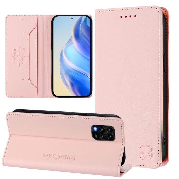 Estuche para teléfono de cuero con doble pliegue y succión magnética y RFID RC01, For Xiaomi 11T / 11T Pro, For Xiaomi Poco X3 GT, For Xiaomi Poco X3 / X3 NFC / X3 Pro, For Xiaomi Mi 11 Ultra, For Xiaomi Mi 11 Pro, For Xiaomi Mi 11                     ...
