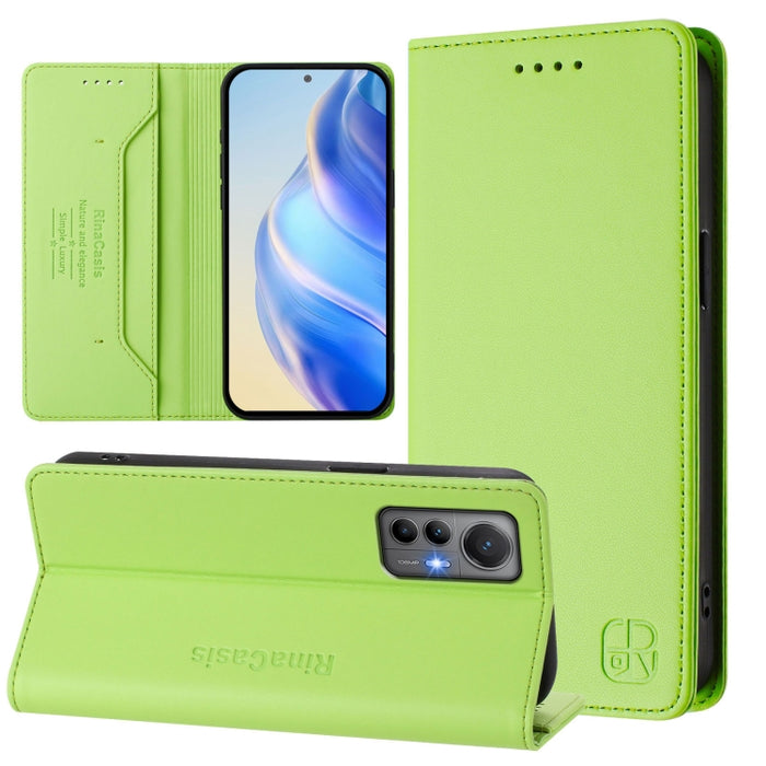 Estuche para teléfono de cuero con doble pliegue y succión magnética y RFID RC01, For Xiaomi 13 Lite 5G / Civi 2, For Xiaomi 13 Pro 5G, For Xiaomi 13 5G, For Xiaomi 12S Ultra, For Xiaomi 12 Pro / 12S Pro, For Xiaomi 12 5G / 12X 5G / 12S 5G             ...