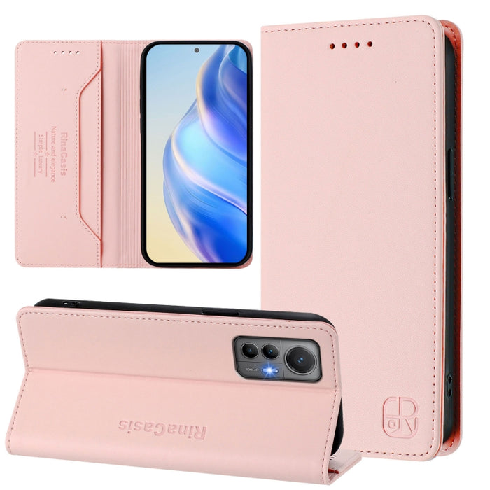 Estuche para teléfono de cuero con doble pliegue y succión magnética y RFID RC01, For Xiaomi 13 Lite 5G / Civi 2, For Xiaomi 13 Pro 5G, For Xiaomi 13 5G, For Xiaomi 12S Ultra, For Xiaomi 12 Pro / 12S Pro, For Xiaomi 12 5G / 12X 5G / 12S 5G             ...