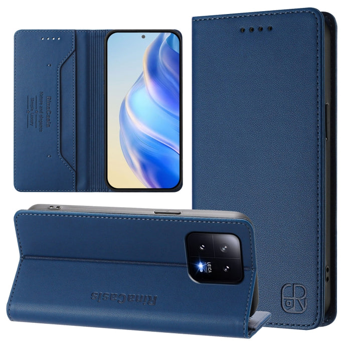 Estuche para teléfono de cuero con doble pliegue y succión magnética y RFID RC01, For Xiaomi 13 Lite 5G / Civi 2, For Xiaomi 13 Pro 5G, For Xiaomi 13 5G, For Xiaomi 12S Ultra, For Xiaomi 12 Pro / 12S Pro, For Xiaomi 12 5G / 12X 5G / 12S 5G             ...